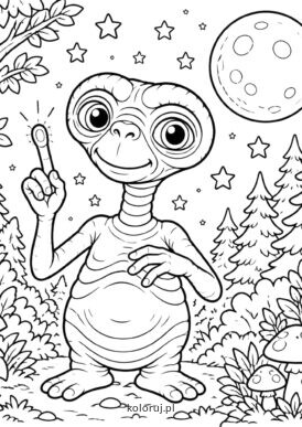 kolorowanka E.T do druku