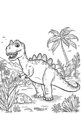 kolorowanka Stegozaur