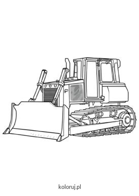 kolorowanka spychacz