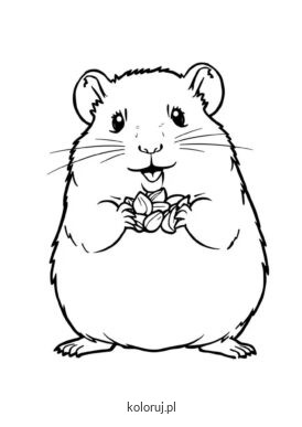 kolorowanka chomik
