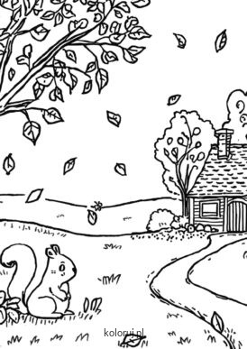 kolorowanka jesień