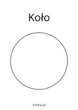 kolorowanka koło
