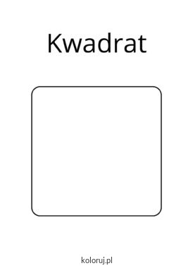 kolorowanka kwadrat