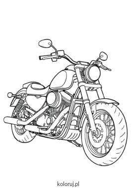 kolorowanka motocykl