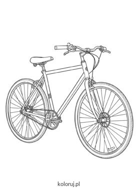 kolorowanka rower