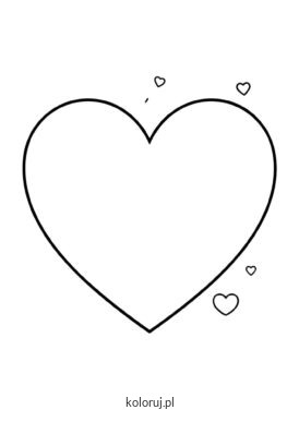 kolorowanka walentynkowe serce