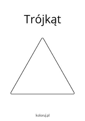 kolorowanka trójkąt