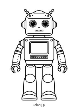kolorowanka robot
