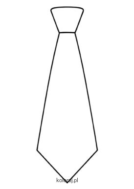 kolorowanka krawat