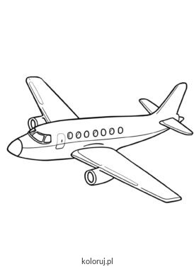 kolorowanka samolot