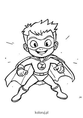 kolorowanka superbohater
