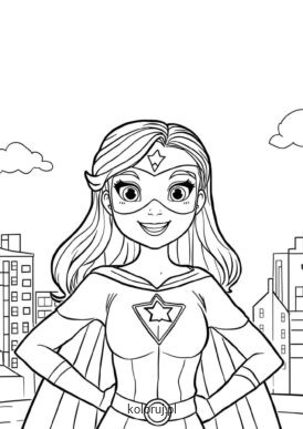 kolorowanka superbohaterka