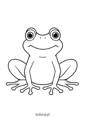 kolorowanka żaba