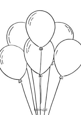 darmowa kolorowanka balony